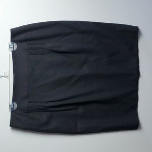 Rena Lange Virgin Wool Pencil Skirt in Black